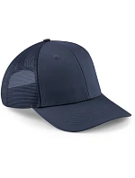 Beechfield B 646 6-panelová čiapka s šiltom „Urbanwear Trucker“ 53.0646 tmavomodrá