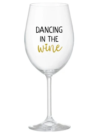 DANCING IN THE WINE - priehľadný pohár na víno 350 ml