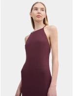 Dámske maxi šaty 4FSS23TDREF050 tmavo fialové - 4F Dámske maxi šaty 4FSS23TDREF050 tmavo fialové - 4F