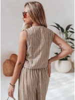 Dámska hnedá vesta LINELIA FashionStreet PY0135
