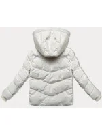 Dámska hrubá zimná bunda zo štruktúrovanej tkaniny J Style ecru (5M3251-281)