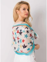 Šatka AT CH 1237 biela a modrá