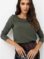 Blúzka D73760M11015AVEN v khaki farbe Blúzka D73760M11015AVEN v khaki farbe