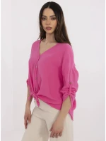 Košeľa DHJ KS 25108.60P fluo ružová