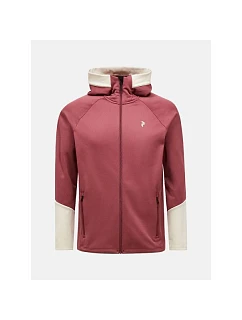 Pánska mikina PEAK PERFORMANCE M Rider Essentials Midlayer Zip Hood, červená