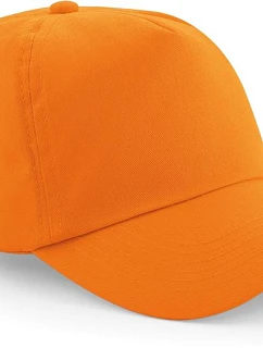 Beechfield B 10 5-panelová čiapka s výložkou „Original“ 53.0010 oranžová