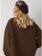 Dámska čiapka BF38834 1 tmavo hnedá