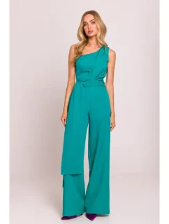 M845 Kombinéza na jedno rameno so šerpou - tyrkysová