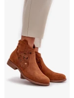 Dámske členkové topánky na zips Camel S.Barski