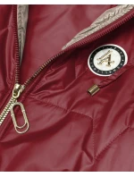 Tenké bez rukávov s kontrastným lemovaním Goodlookin Dark Red (B8583-27) Tenké bez rukávov s kontrastným lemovaním Goodlookin Dark Red (B8583-27)