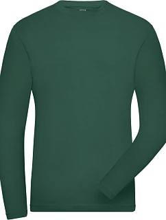 Daiber JN 1804 Pánske pracovné elastické tričko – Solid 02.1804 tmavozelené