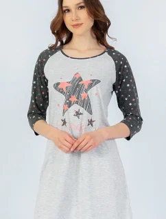 Dámska nočná košeľa s trojštvrťovým rukávom Hviezda