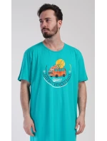 Pánska nočná košeľa Adventure s krátkym rukávom Pánska nočná košeľa Adventure s krátkym rukávom