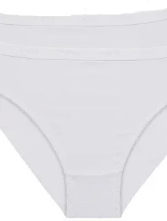 Dámske bavlnené nohavičky 2 ks DIM COTTON BIO MINISLIP 2x - DIM - biela