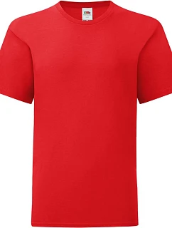Fruit of the Loom Kids Iconic 150 T Detské tričko 16.1023 červené