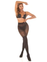 Dámske sexy pančuchy "Hearts" SH6718 čierne - In-StyleFashion