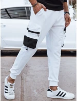 Pánske bojové biele tepláky FashionStreet UX4370