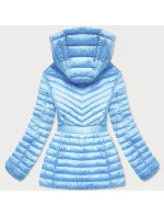Svetlomodrá vypasovaná dámska bunda (GT-212)