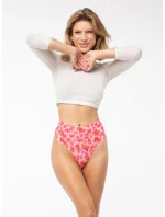 Dámske tangá Love Vibes Simple String Maxi Pink Mix - Julimex