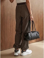 Dámske joggerové nohavice z manšestru s opaskom, Fango, FashionStreet, UY3139 Dámske joggerové nohavice z manšestru s opaskom, Fango, FashionStreet, UY3139