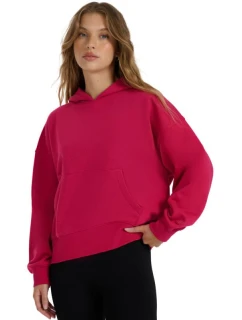 Dámska mikina 4F F1887 tmavoružová 4FWAW25TSWSF1887 53S