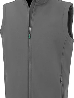 Result R 902M Pánska dvojvrstvová softshellová vesta „Printable“ 30.902M workguard grey