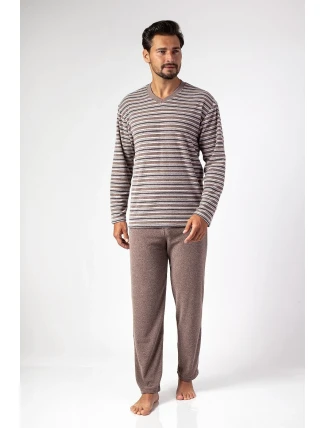 Pánske pyžamo Regina 450 froté dlhé/r M-XL