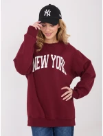 Mikina WT BL A1062.29 bordová Mikina WT BL A1062.29 bordová