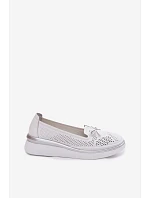Kožené čižmy LR61-7043 white - S.Barski