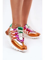 Skórzane Półbuty Sneakersy Damskie Artiker 56C1737 Multikolor