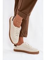 Dámske tenisky z eko kože Big Star TT274311 light beige Dámske tenisky z eko kože Big Star TT274311 light beige