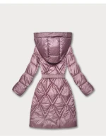 Prešívaný prechodný kabát s kapucňou Goodlookin pink (Y3-9215-52)