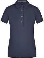 Daiber JN 969 Dámske piqué polo „Plain“ 02.0969 tmavomodrá/tmavomodrá/biela