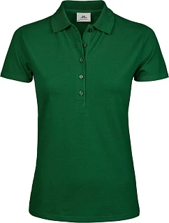 Tee Jays TJ 145 Dámske luxusné ťažké strečové piké polo 18.0145 lesná zeleň