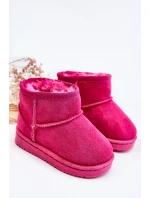 Dziecięce Ocieplane Botki Śniegowce Fuksja Gooby