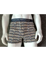 Pánske šortky 112072 4R504 18855 hnedé so vzorom - Emporio Armani