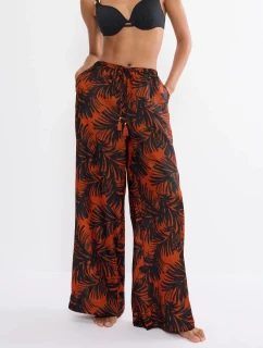 Letné saténové nohavice - BROWN - TRIUMPH BROWN - TRIUMPH