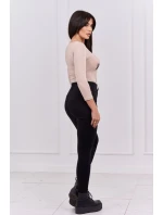 Body s potlačou pištole béžovej