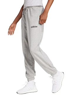 Dámske nohavice adidas Essentials Linear French Terry Cuffed Pants light grey JC5953 women