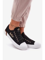 Trampki Materiałowe Damskie Lee Cooper LCW-25-31-3427L Czarne