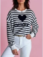 Dámsky sveter NOVES navy blue FashionStreet MY2320 Dámsky sveter NOVES navy blue FashionStreet MY2320