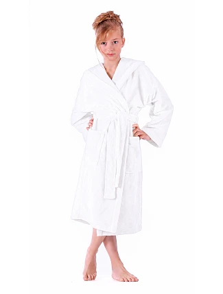 Detský bambusový župan Sauna s kapucňou Baby Sauna Baby White Detský bambusový župan Sauna s kapucňou Baby Sauna Baby White