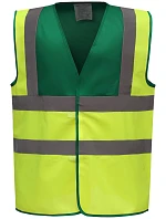 Bezpečnostná vesta Yoko HVW 100 Hi-Vis 79.W100, farba paramedic green/hi vis yellow
