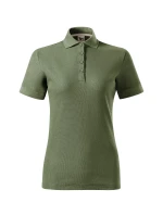 Dámske khaki polo tričko Prime (GOTS)