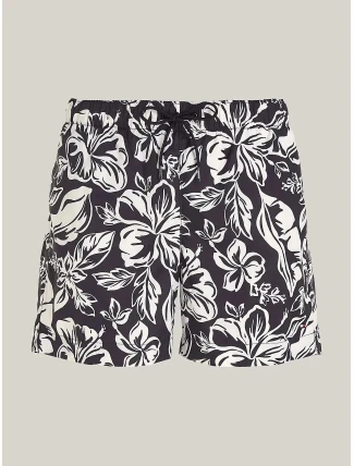 Pánske plavky UM0UM03271 0K8 čierno-biely vzor - Tommy Hilfiger Pánske plavky UM0UM03271 0K8 čierno-biely vzor - Tommy Hilfiger