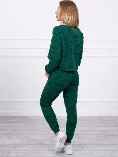 Súprava s nápismi zelenej farby