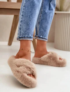 Papuče WSL-188 beige - Krok vo veľkom štýle