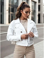 Dámska džínsová bunda LUISE biela FashionStreet TY4126 Dámska džínsová bunda LUISE biela FashionStreet TY4126