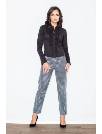 Košeľa Žaneta M012 Black - Figl