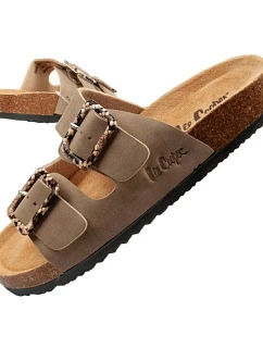 Lee Cooper dámske šnurovacie šľapky khaki pohodlné ľahké dámske